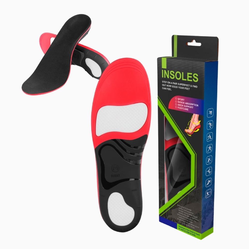 FINE TOUCH Orthotic Shoe Insoles Inserts Arch Support Pain Relief Sz XS (6-7)